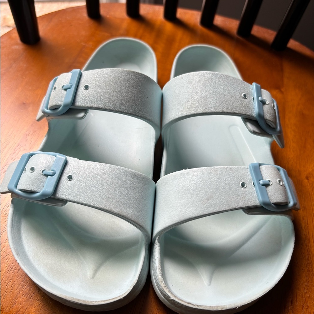 Shade & Shore Blue Sandals with Adjustable Straps